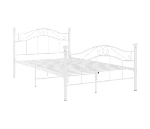 Gultas Rāmis, Balts Metāls, 120X200 Cm Vidaxl
