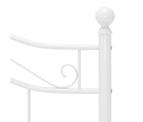 Gultas Rāmis, Balts Metāls, 120X200 Cm Vidaxl