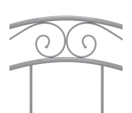 Gultas Rāmis, Pelēks Metāls, 120X200 Cm Vidaxl