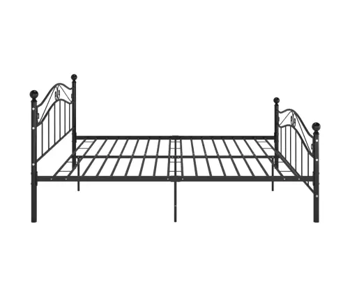 Gultas Rāmis, Melns Metāls, 140X200 Cm Vidaxl