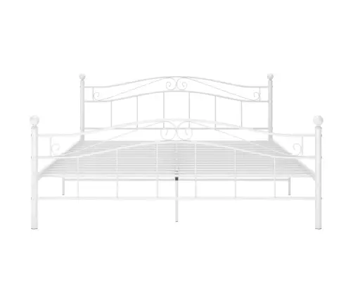 Gultas Rāmis, Balts, Metāls, 180X200 Cm Vidaxl