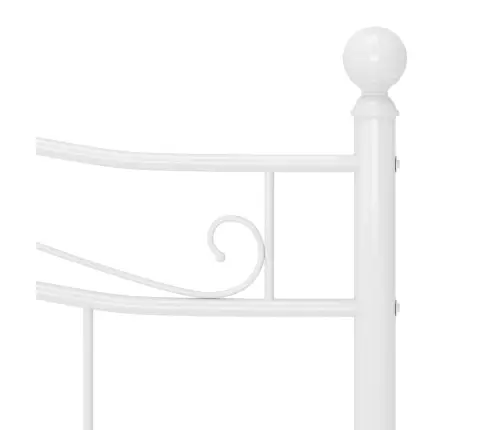 Gultas Rāmis, Balts, Metāls, 180X200 Cm Vidaxl