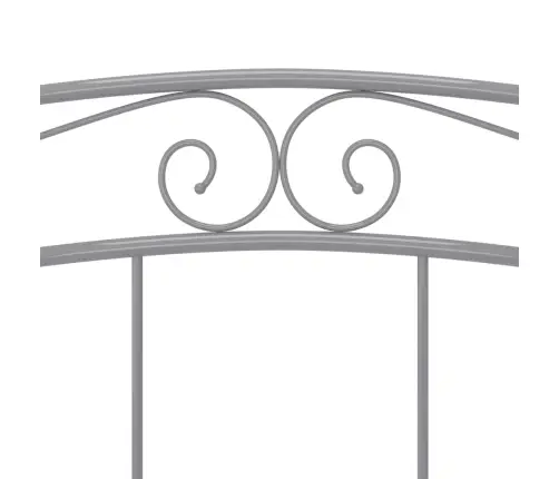 Gultas Rāmis, Pelēks, Metāls, 200X200 Cm Vidaxl