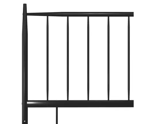 Gultas Rāmis, Melns Metāls, 90X200 Cm Vidaxl