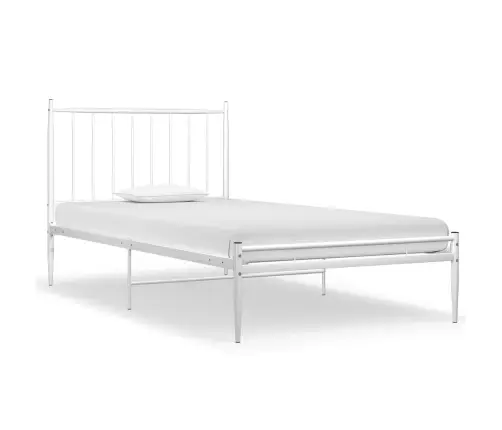 Gultas Rāmis, Balts Metāls, 90X200 Cm Vidaxl