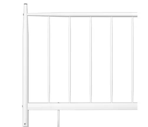 Gultas Rāmis, Balts Metāls, 90X200 Cm Vidaxl