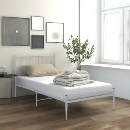 Lovos Rėmas, Baltos Spalvos, 90X200cm Metalas