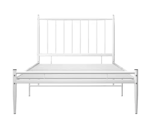 Gultas Rāmis, Balts Metāls, 100X200 Cm Vidaxl