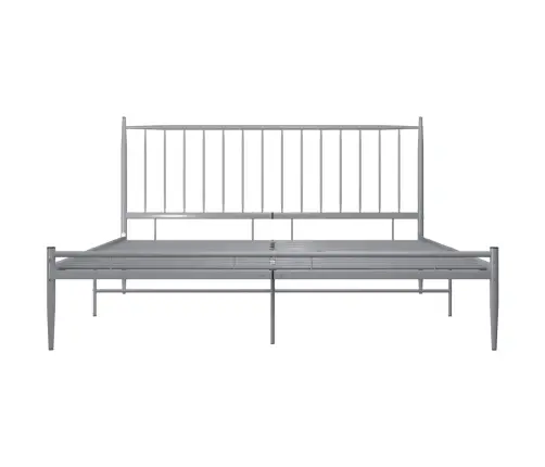 Gultas Rāmis, Pelēks Metāls, 180X200 Cm Vidaxl
