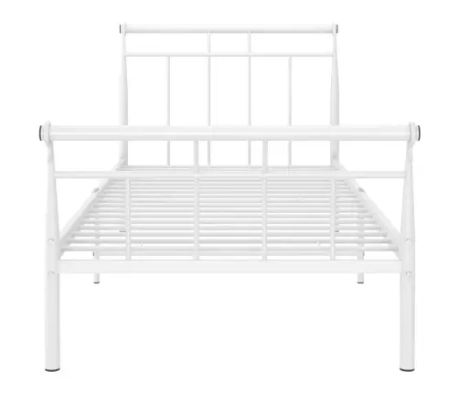Gultas Rāmis, Balts Metāls, 100X200 Cm Vidaxl