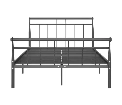Gultas Rāmis, Melns Metāls, 120X200 Cm Vidaxl