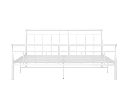 Gultas Rāmis, Balts Metāls, 200X200 Cm Vidaxl