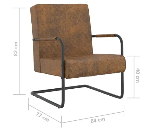 Atpūtas Krēsls, Brūns Audums Vidaxl Atpūtas Krēsls, Brūns Audums Vidaxl