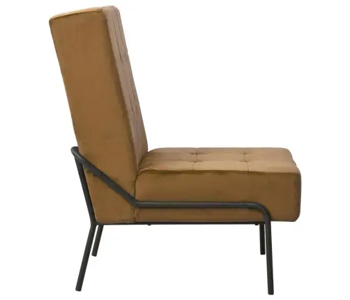 Poilsio Kėdė, Rudos Spalvos, 65X79X87cm Aksomas