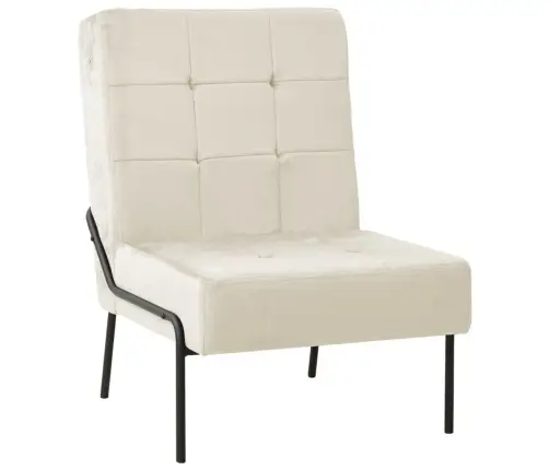 Puhketool, 65 X 79 X 87 cm Kreemjasvalge, Samet