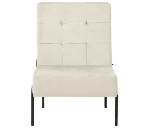 Puhketool, 65 X 79 X 87 cm Kreemjasvalge, Samet