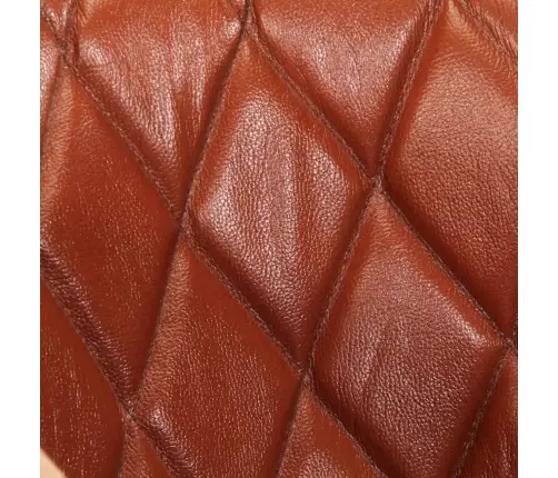 Atpūtas Krēsls, Brūna Dabīgā Āda Un Mango Masīvkoks Vidaxl