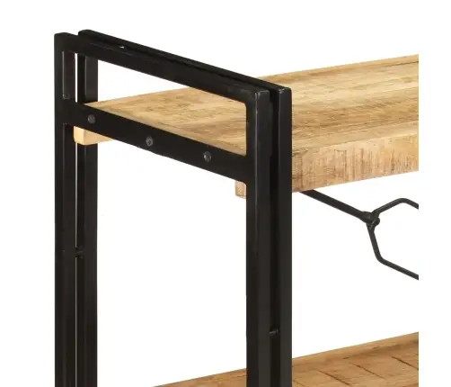 Grāmatu Plaukts, 3 Līmeņi, 140X30X80 Cm, Mango Masīvkoks Vidaxl