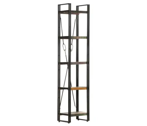 Grāmatu Plaukts, 5 Līmeņi, 40X30X180 Cm, Pārstrādāts Masīvkoks Vidaxl