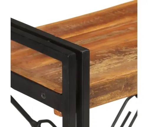 Grāmatu Plaukts, 3 Līmeņi, 60X30X80 Cm, Pārstrādāts Masīvkoks Vidaxl