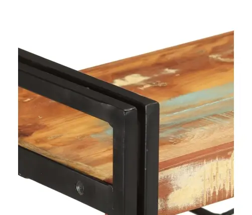 Grāmatu Plaukts, 3 Līmeņi, 140X30X80 Cm, Pārstrādāts Masīvkoks Vidaxl