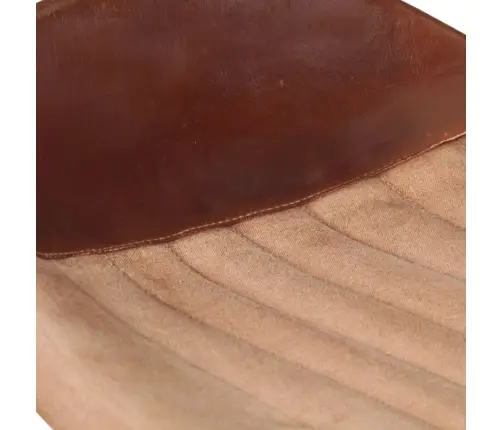 Baro Taburetės, 4Vnt., Rudos Spalvos, Tikra Oda