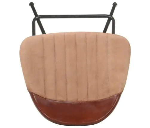 Baro Taburetės, 4Vnt., Rudos Spalvos, Tikra Oda