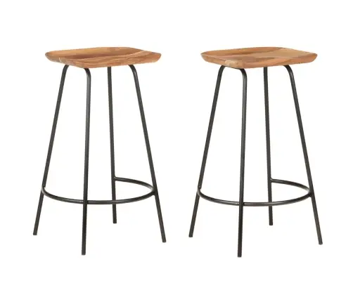 Bāra Krēsli, 2 Gab., Akācijas Masīvkoks Vidaxl