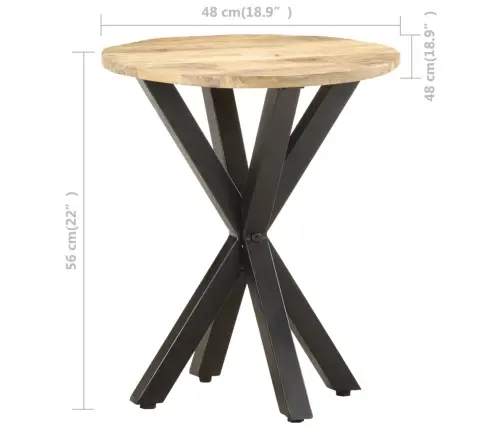 Galdiņš, 48X48X56 Cm, Mango Masīvkoks Vidaxl