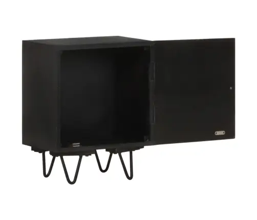 Naktsskapītis Ar Misiņa Durvīm, 40X30X50 Cm, Mango Masīvkoks Vidaxl