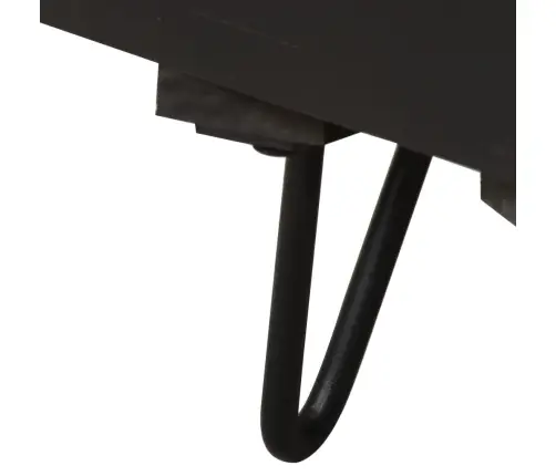 Naktsskapītis Ar Misiņa Durvīm, 40X30X50 Cm, Mango Masīvkoks Vidaxl