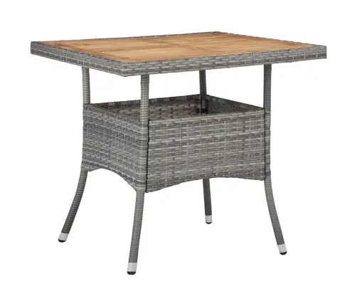 Valgomojo Komplektas, 3 Dalių, Pilkas, Poliratanas Ir Akacija