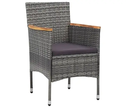 5-Daļīgs Dārza Mēbeļu Komplekts, Pe Rotangpalma, Akācijas Koks Vidaxl