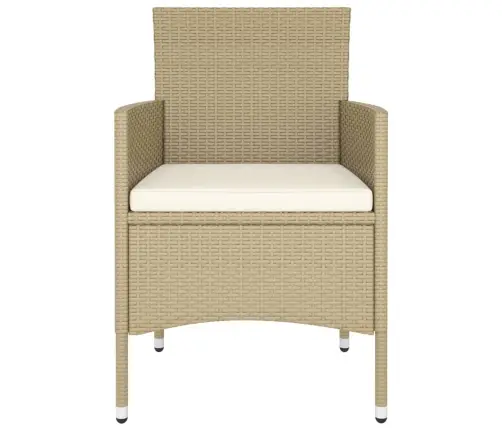 5-Osaline Aia Söögimööbli Komplekt, Polürotang, Beež