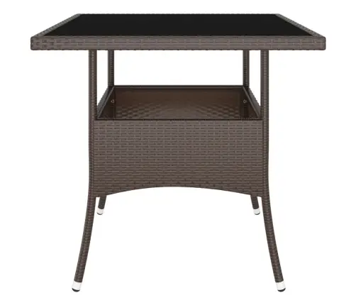 5-Daļīgs Dārza Mēbeļu Komplekts, Pe Rotangpalma, Brūns Vidaxl