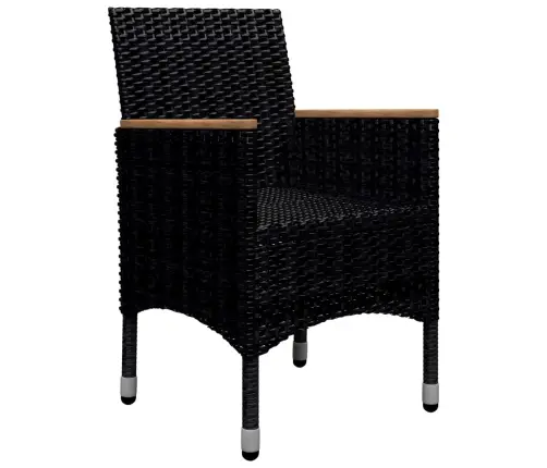 9-Daļīgs Dārza Mēbeļu Komplekts, Pe Rotangpalma, Akācijas Koks  Vidaxl