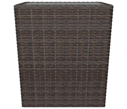 3-Osaline Bistrookomplekt, Polürotang, Karastatud Klaas, Pruun