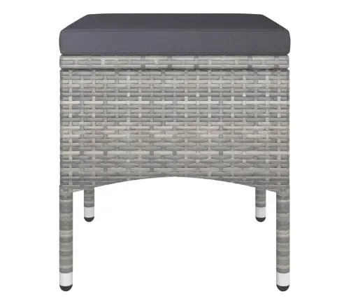 Bistro Komplektas, 5 Dalių, Pilkas, Poliratanas Ir Akacija