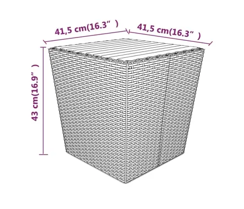 Bistro Komplektas, 5 Dalių, Pilkas, Poliratanas Ir Akacija