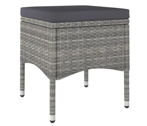 5-Daļīgs Bistro Mēbeļu Komplekts, Pe Rotangpalma, Rūdīts Stikls Vidaxl