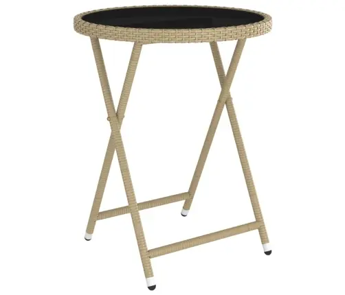 5-Osaline Bistrookomplekt, Polürotang, Karastatud Klaas, Beež