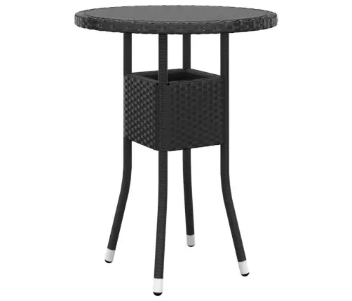 3-Osaline Aiamööbli Komplekt, Polürotang, Must