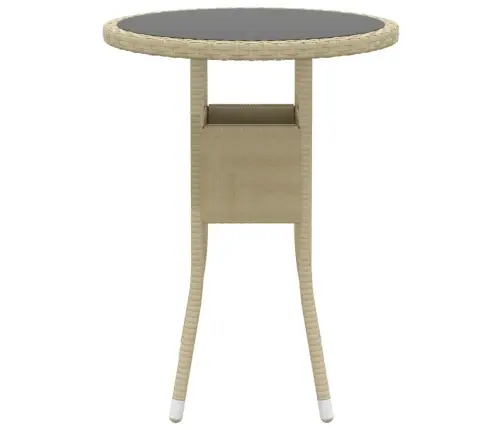 3-Daļīgs Dārza Mēbeļu Komplekts, Bēša Pe Rotangpalma Vidaxl