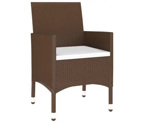 3-Daļīgs Dārza Mēbeļu Komplekts, Pe Rotangpalma, Brūni Vidaxl 3-Daļīgs Dārza Mēbeļu Komplekts, Pe Rotangpalma, Brūni Vidaxl