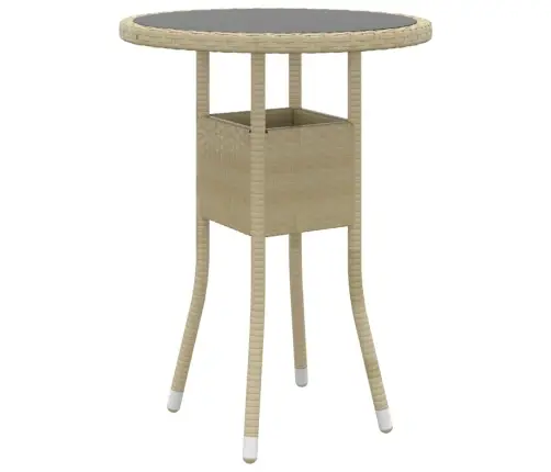 5-Daļīgs Dārza Atpūtas Mēbeļu Komplekts, Bēša Pe Rotangpalma Vidaxl