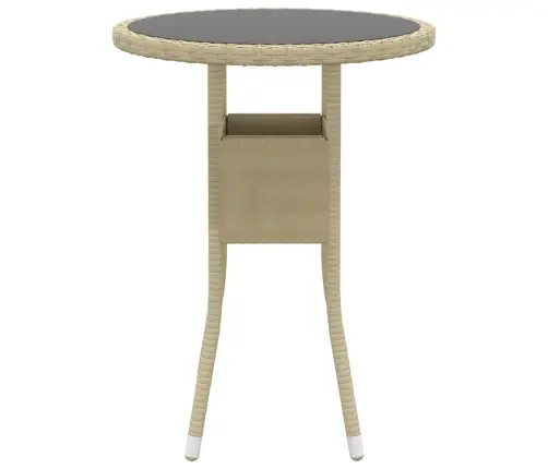 5-Daļīgs Dārza Atpūtas Mēbeļu Komplekts, Bēša Pe Rotangpalma Vidaxl