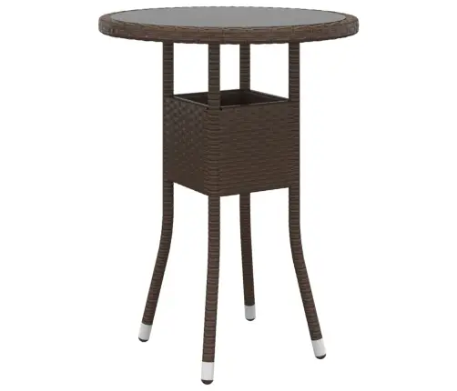 5-Daļīgs Dārza Atpūtas Mēbeļu Komplekts, Pe Rotangpalma, Brūns Vidaxl