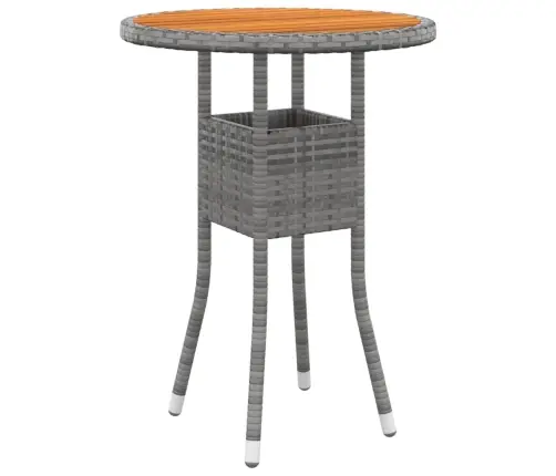 5-Daļīgs Dārza Atpūtas Mēbeļu Komplekts, Pe Rotangpalma, Pelēks Vidaxl