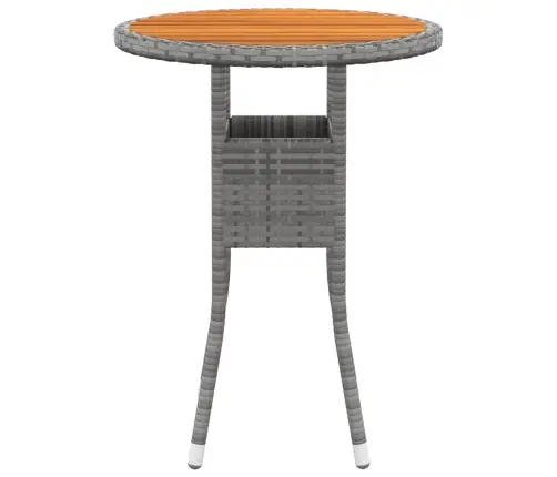 5-Daļīgs Dārza Atpūtas Mēbeļu Komplekts, Pe Rotangpalma, Pelēks Vidaxl