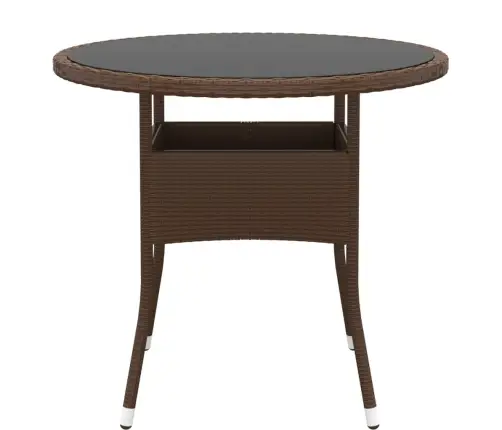 3-Osaline Aiamööbli Komplekt, Polürotang, Pruun